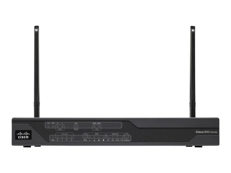 CISCO - Routeur C887VAG-4G Wi-Fi 4 (802.11n), Ethernet/LAN, 3G, 4G